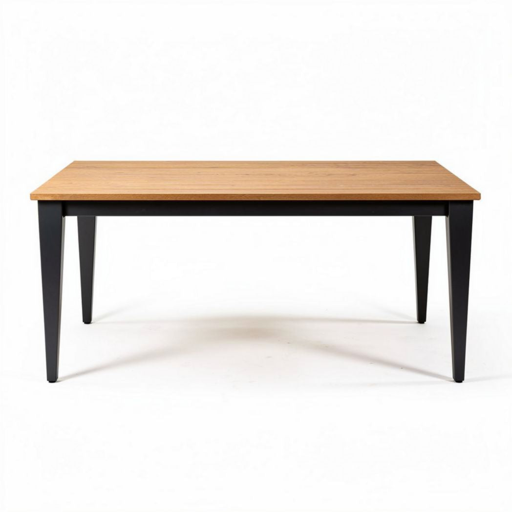 Tavolo da pranzo in legno di rovere e metallo dimensioni 150 x 80 x 75cm