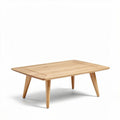 Tavolino da caffè rettangolare in legno di rovere 120 x 80 x 45cm