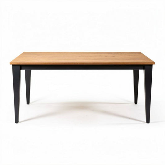 Tavolo da pranzo in legno di rovere e metallo dimensioni 150 x 80 x 75cm